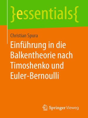 cover image of Einführung in die Balkentheorie nach Timoshenko und Euler-Bernoulli